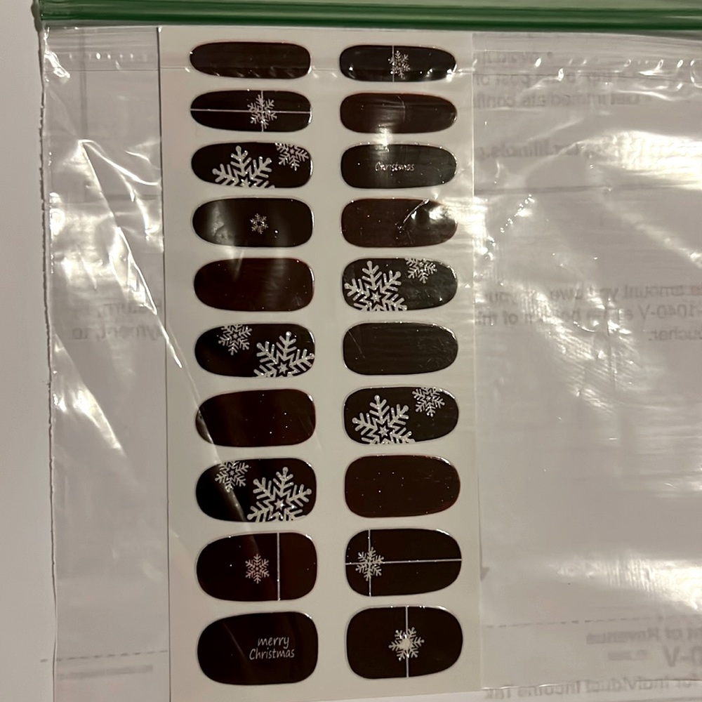 Holiday nail wraps/stickers